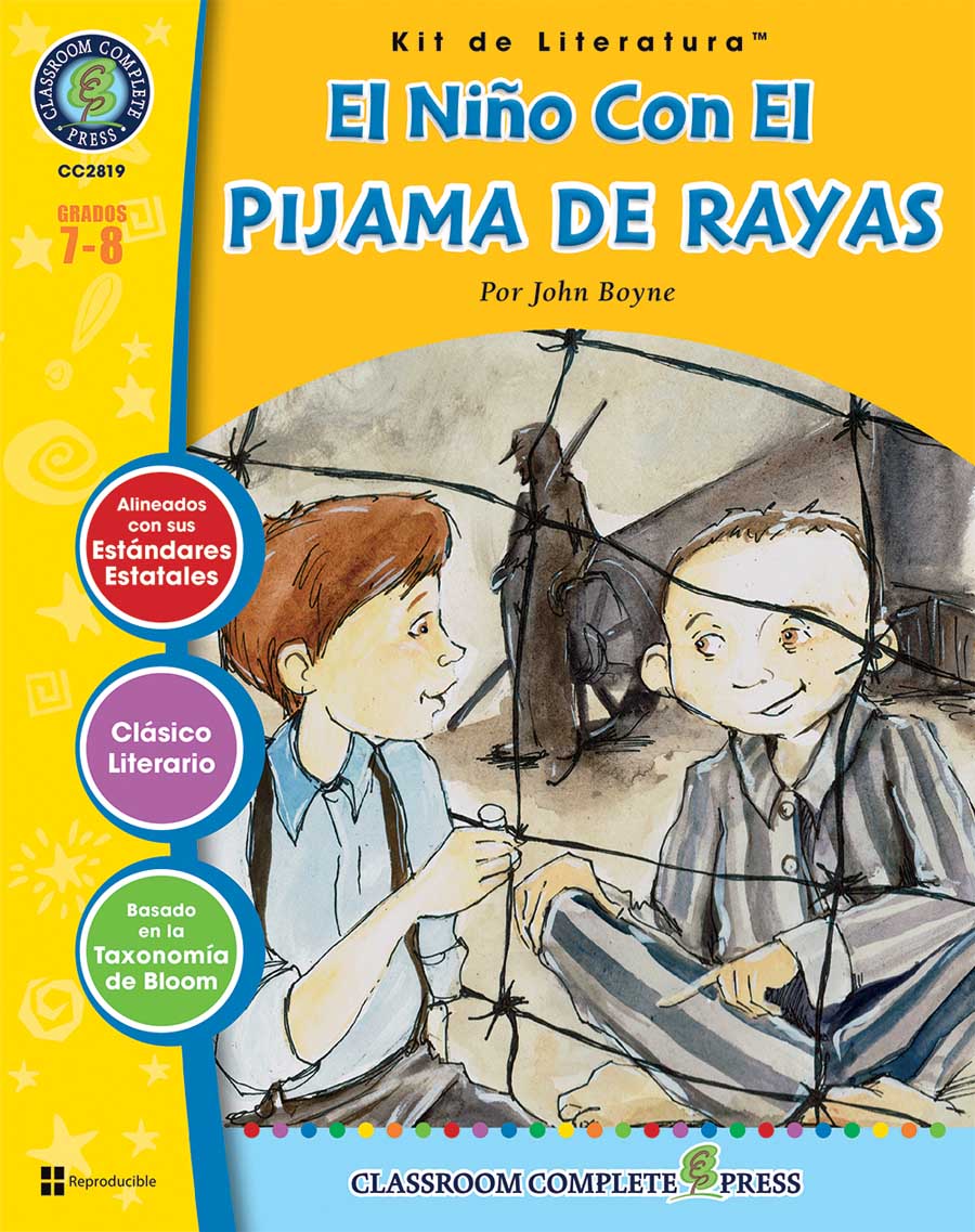 El niño con el pijama de rayas - Kit de Literatura Gr. 7-8 - libro impreso