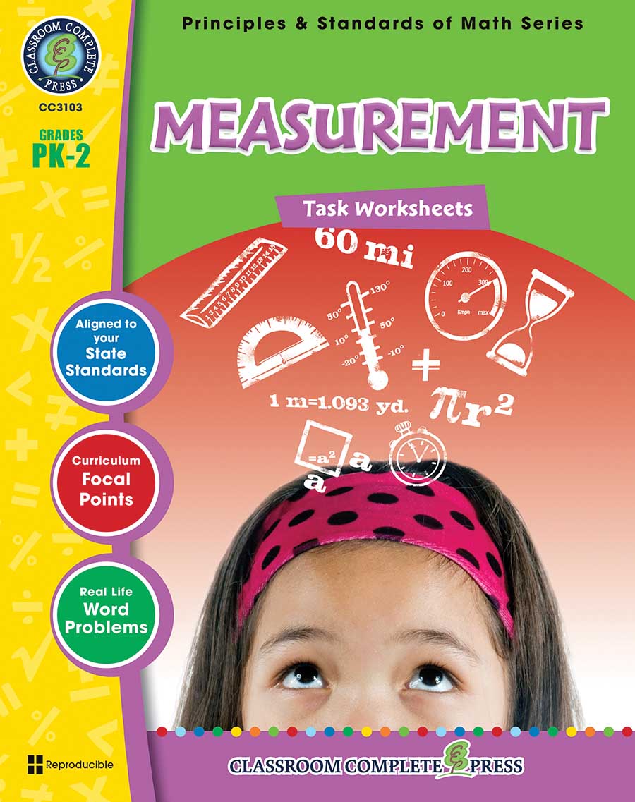 Measurement - Task Sheets Gr. PK-2 - print book