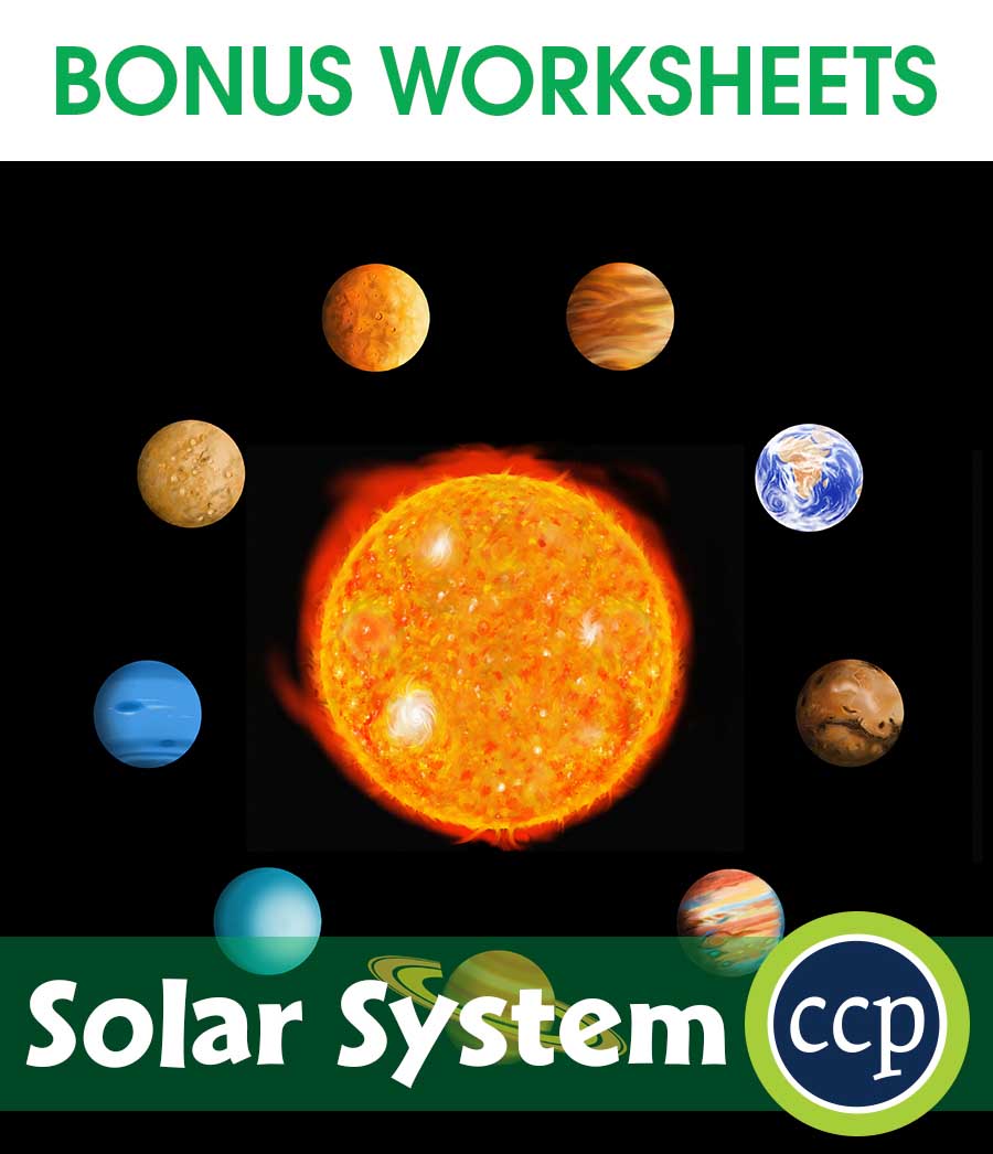 Solar System Gr. 5-8 - BONUS WORKSHEETS - eBook