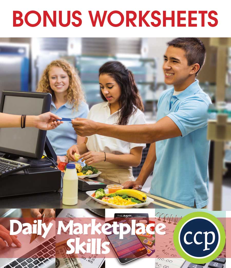 Daily Marketplace Skills Gr. 9-12 - BONUS WORKSHEETS - eBook