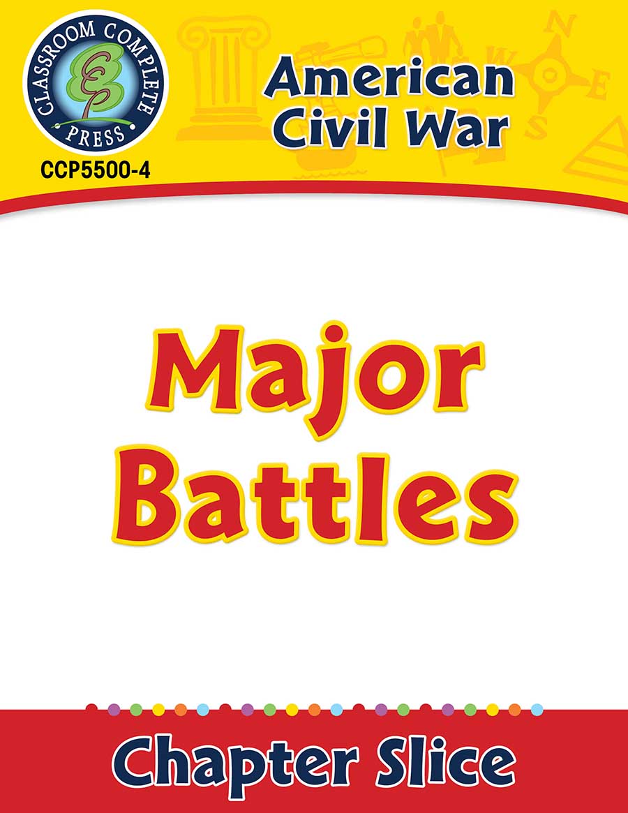 American Civil War: Major Battles Gr. 5-8 - Chapter Slice eBook