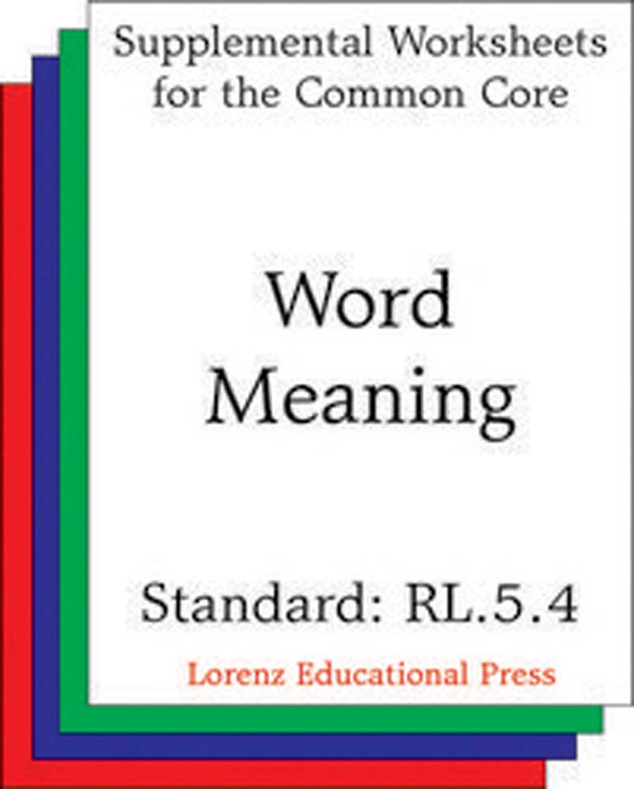 Word Meaning (CCSS RL.5.4)